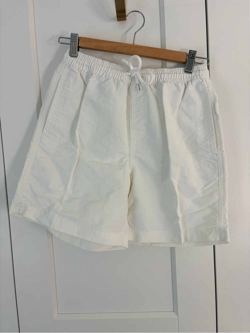 RSQ White Nylon Elastic Waist Short | XS